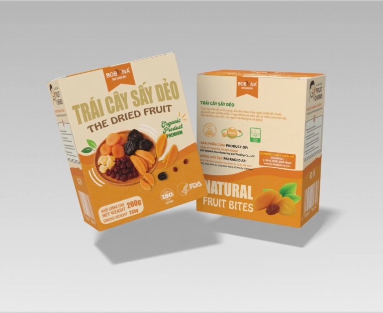 HỘP TRÁI CÂY SẤY DẺO