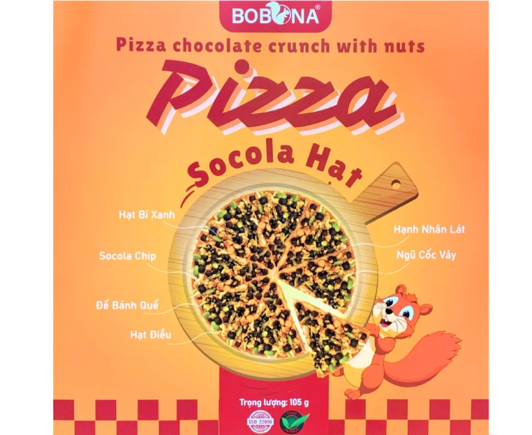 Pizza Socola hạt 