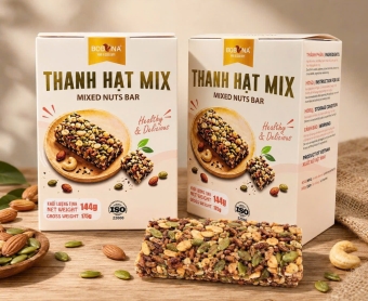 THANH HẠT MIX - MIXED NUTS BAR